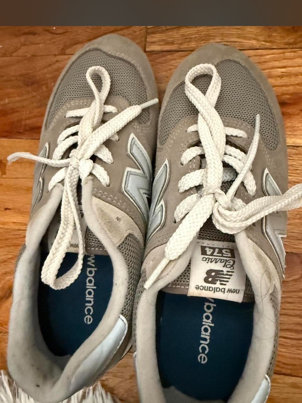 New Balance Youth Sneakers in Gray and Blue